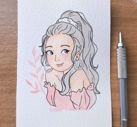 Рисунки для скетчбука девушки