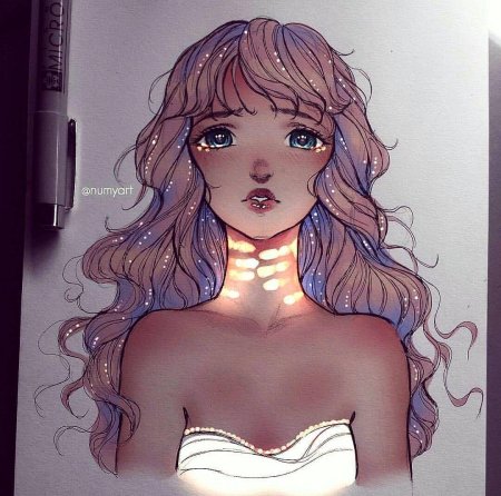 Рисунки для скетчбука девушки