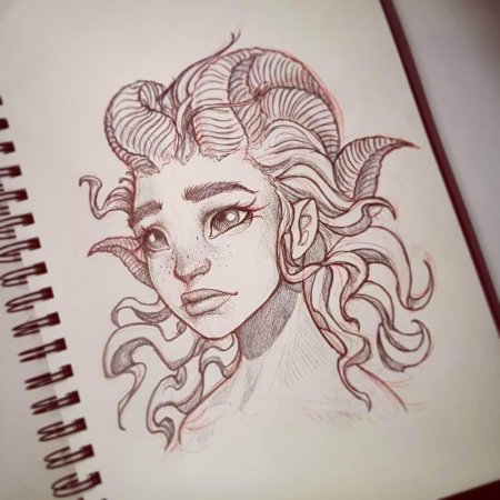 Sketchbook медуза горгона