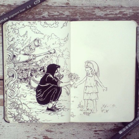 Рисунки в скетчбуке