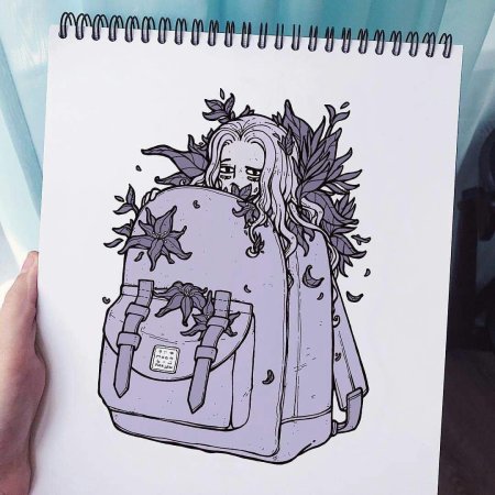 Эстетичные рисунки для срисовки в скетчбук