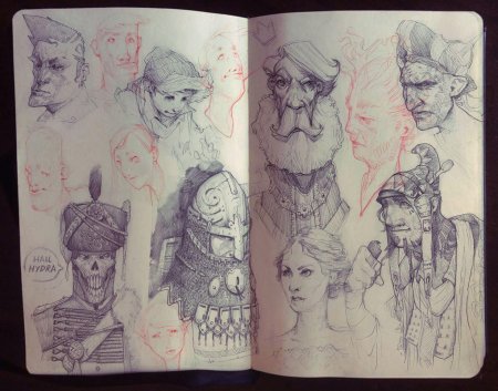 Рисунки в скетчбуке