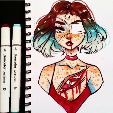 Идеи для рисунков маркерами