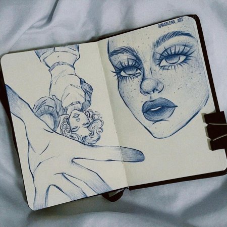 Идеи рисунков в скетчбуке