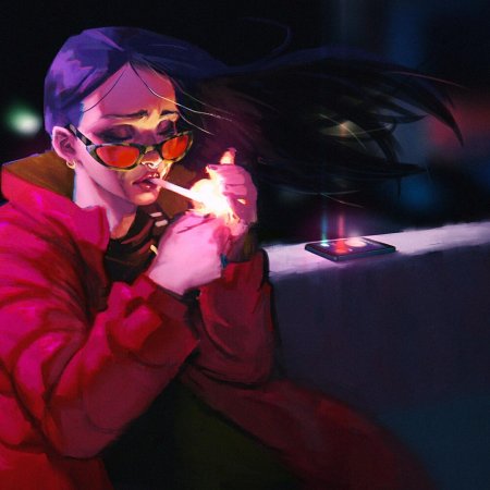 Аниме с сигаретой