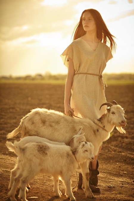 Фотосессия с козленком