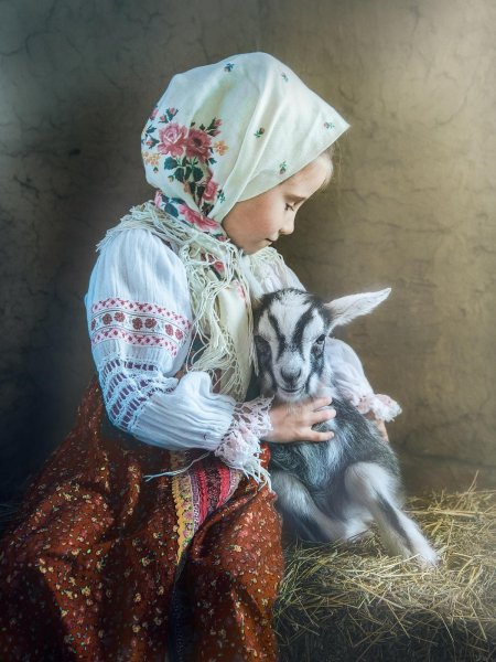 Дети в деревне