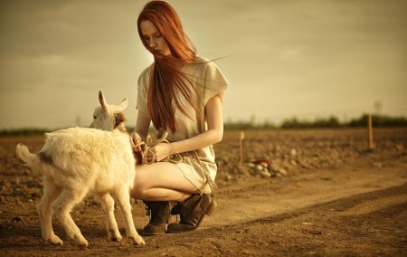 Фотосессия с козленком