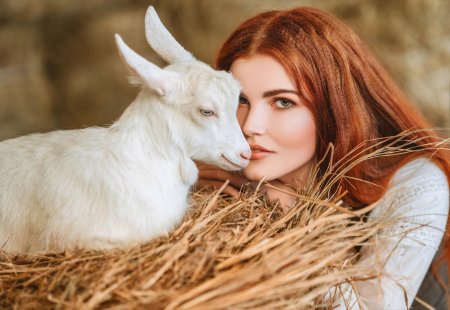 Фотосессия с козленком