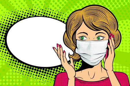 Поп арт в медицинской маске