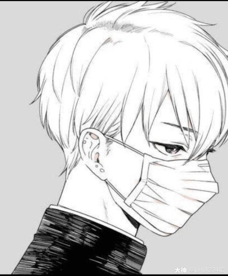 Аниме мальчик в маске