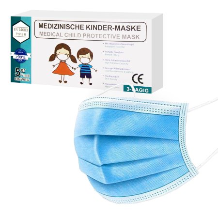 Маска медицинская одноразовая трехслойная