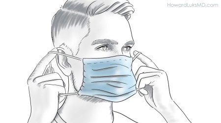 Маска медицинская рисунок