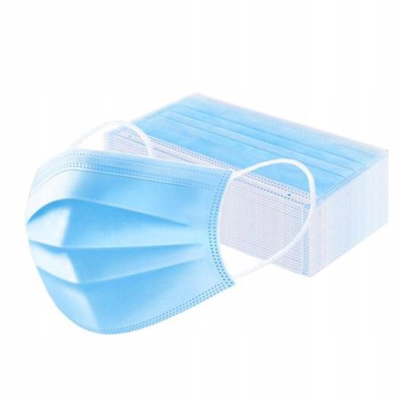 Маска медицинская трехслойная спецмедзащита №5 голубая