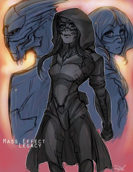 Mass effect гаррус и шепард