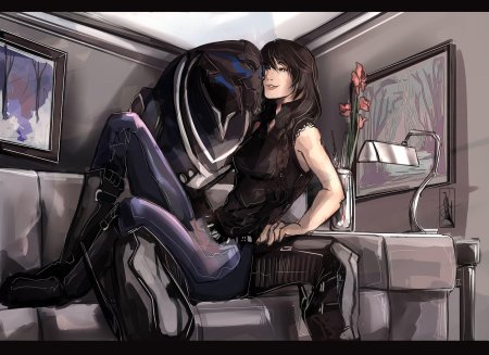 Масс эффект гаррус и шепард