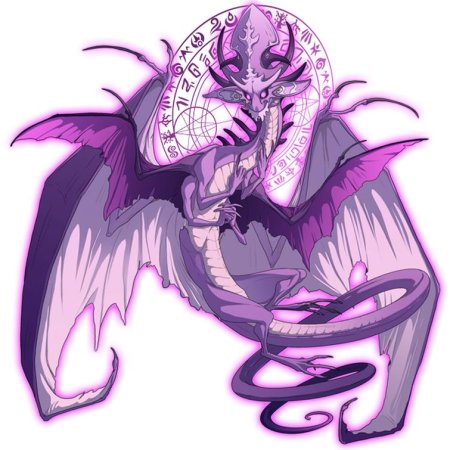 Фиолетовый дракон виверна