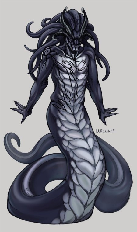 Получеловек полузмея ламия