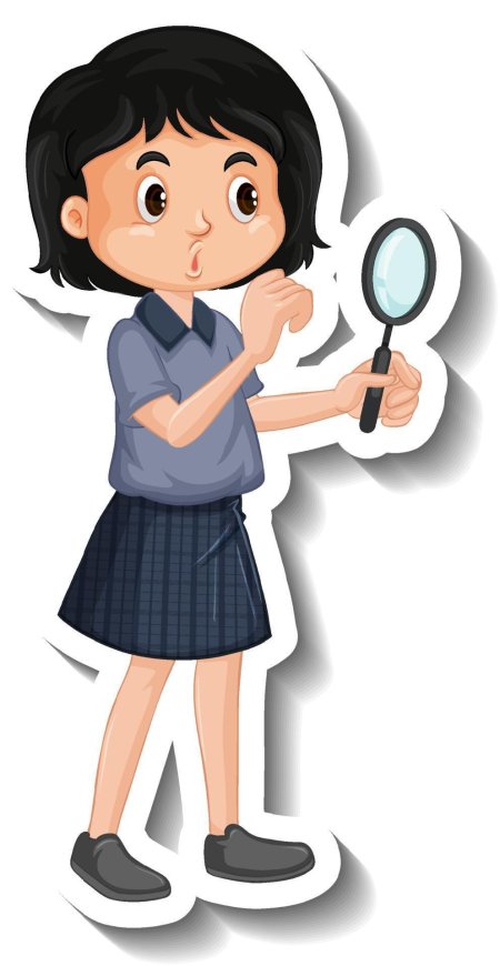 Девочка с лупой