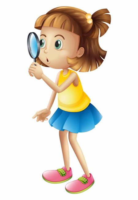 Девочка с лупой