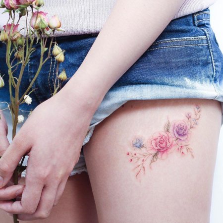 Цветочная татуировка