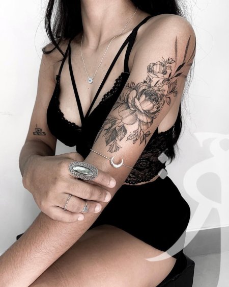 Элегантные тату для девушки