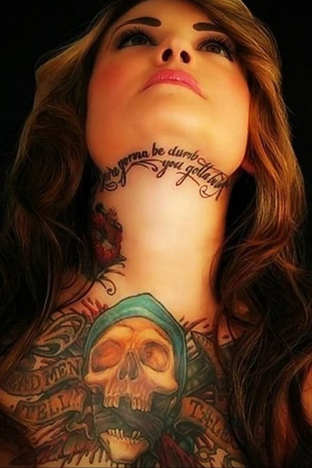 Татуировка девушка