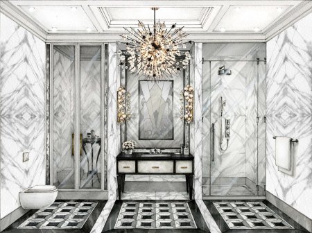 Интерьер скетч