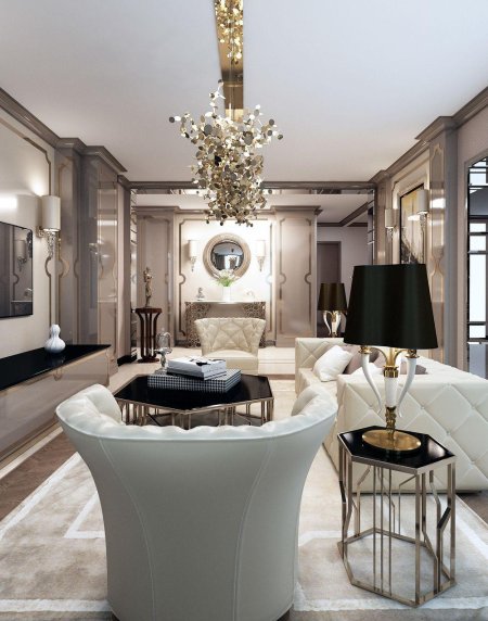 Гостиная в стиле ар деко