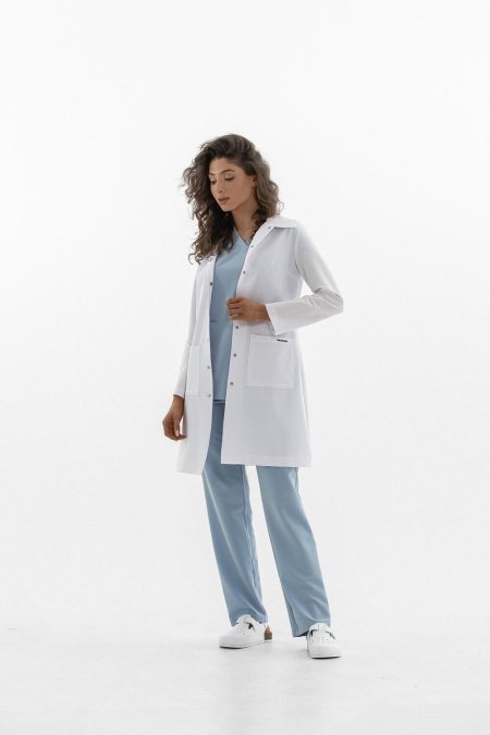 Халат медицинский женский на кнопках