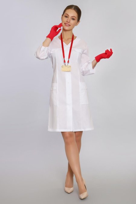Белый медицинский халат
