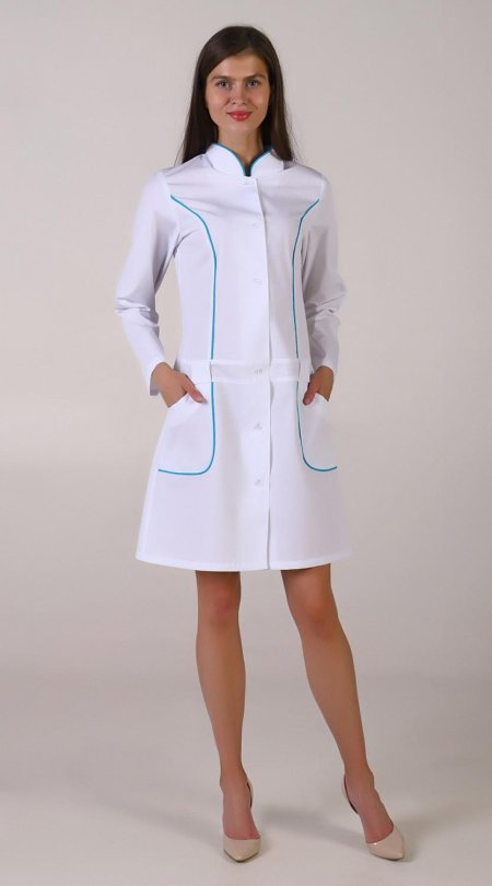 Медицинский халат-платье медэлит