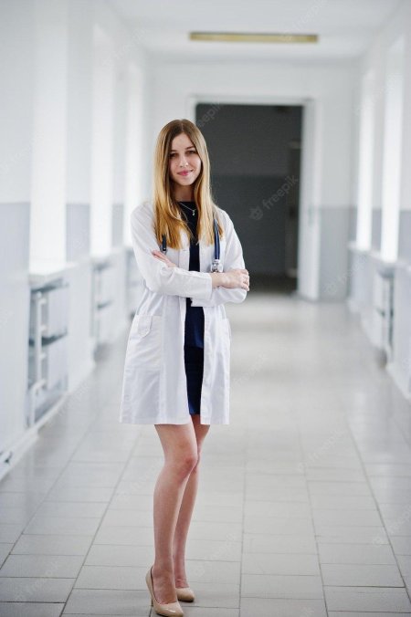 Красивые девушки в белых халатах