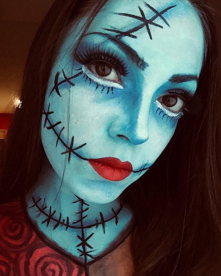 На хэллоуин макияж