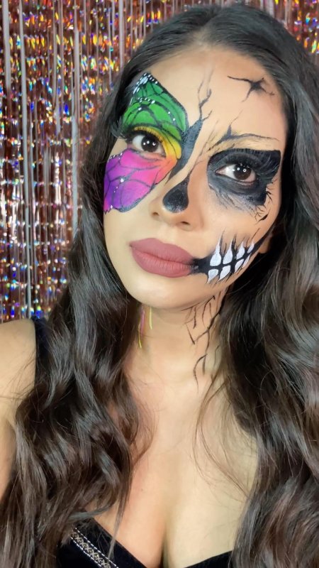 Хэллоуин макияж на