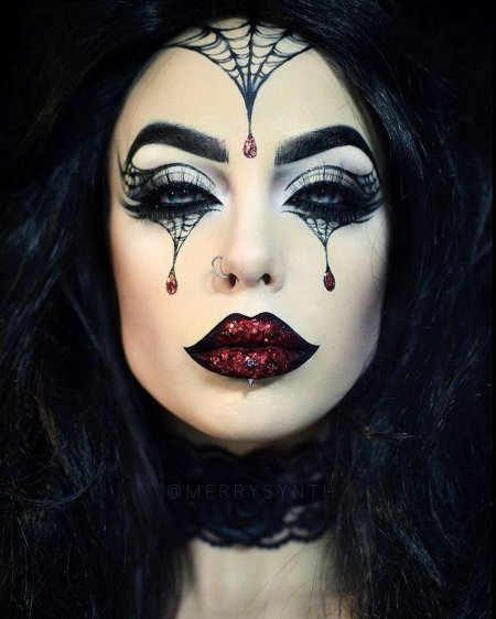 На хэллоуин макияж