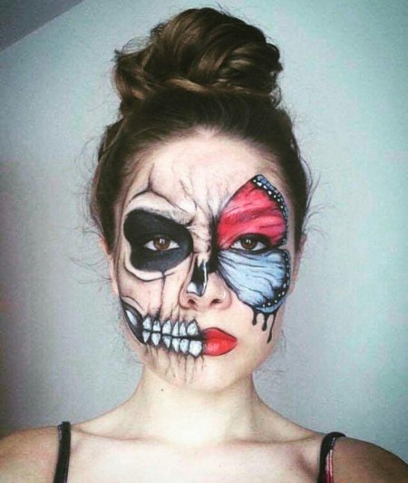 Хэллоуин макияж на