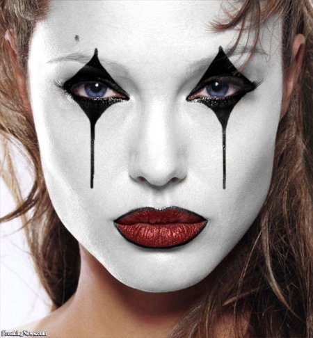 Макияж на хэллоуин клоун