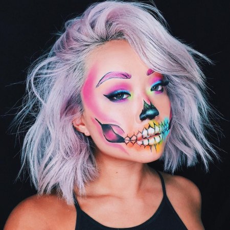 Макияж на хэллоуин дискотеку