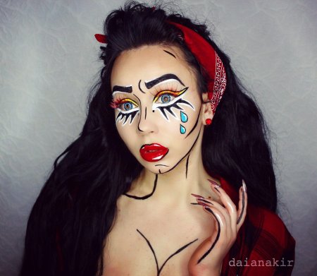 На хэллоуин макияж