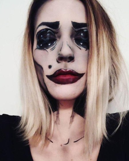 Гримм на хэллоуин клоун легкий