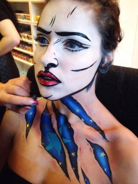 Макияж в стиле комиксов