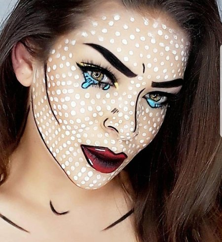 Необычный макияж на хэллоуин