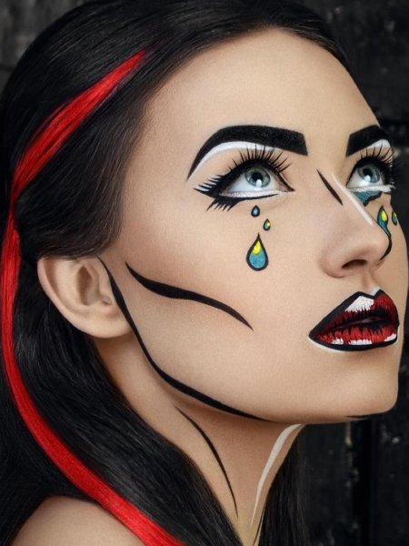 Макияж в стиле комиксов