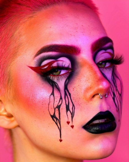 Макияж хэллоуин