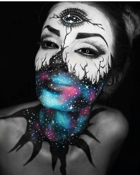 Макияж в космическом стиле