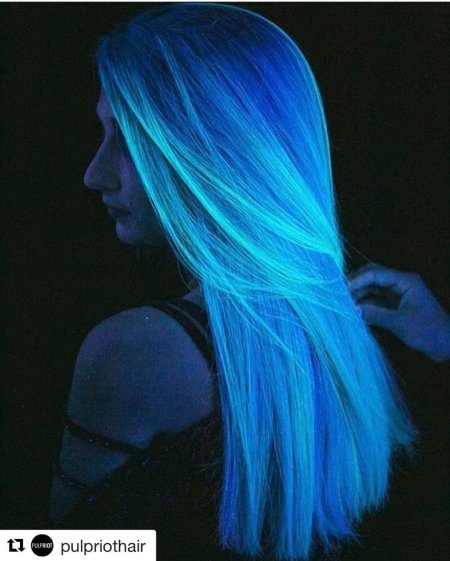 Неоновые волосы