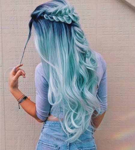 Необычные цвета волос