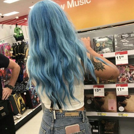 Деним волосы