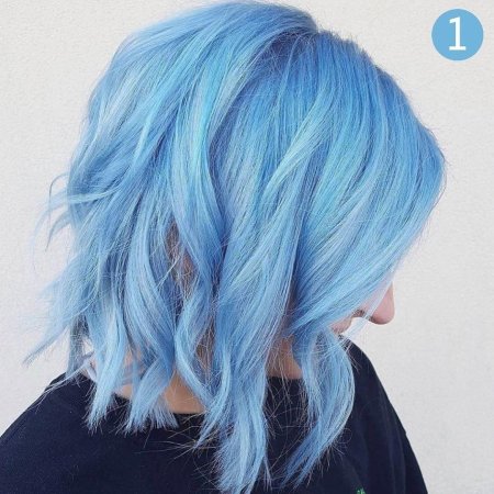 Голубой цвет волос